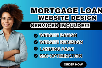 build mortgage loan website business loan website home owners insurance website