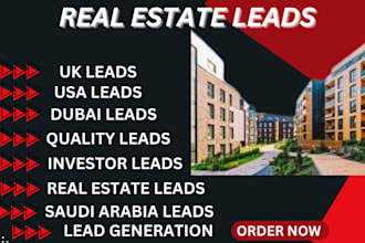 provide USA, australia, and UK real estate fresh b2b email lead list