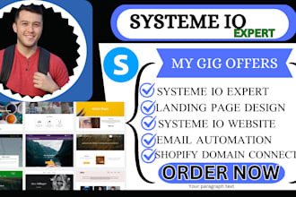 create systeme io landing page, systeme io website, systeme io sales funnel