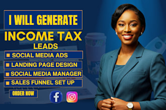 income tax leads income tax facebook ads tax preparation google ads tax website