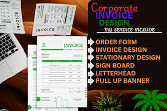 do stunning invoice form medical form order form stationary design signboard