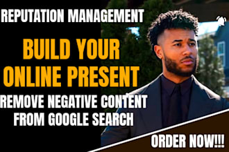 rebuild your online reputation, remove negative links, mugshots, cases