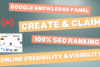 create and claim google knowledge panel or graph for any categories