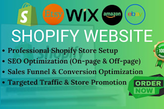 set up shopify store, website promotion, boost shopify sales