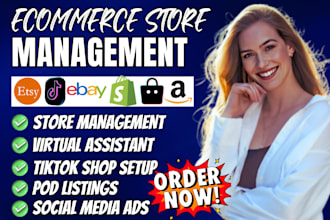 do shopify ecommerce store manager etsy ebay amazon tiktok shop dropshipping