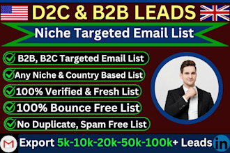 do niche targeted valid bulk email list b2b lead generation for email marketing