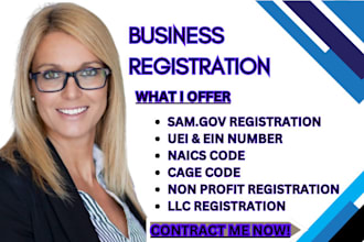 register entity on sam gov, obtain uei, cage code, do usa resident llc, ein