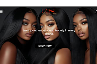design hair extension shopify store hair extension dropshipping  website