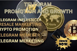 pump your crypto telegram influencer, presales marketing