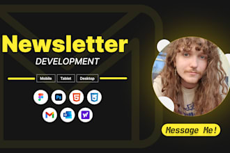 convert figma, PSD to HTML email template, table based HTML