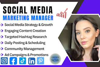 social media marketing manager facebook video ads instagram post contact creator