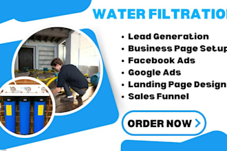 water filtration leads, water treatment, water restoration, water damage leads
