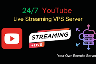 setup remote vps for 24x7 youtube live streaming