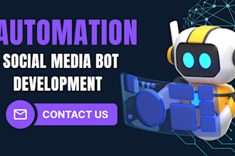 build instagram bot, tiktok bot, youtube bot, twitter auto follow bot