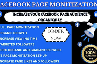 complete your facebook page monetization, and remove any issues in 30minutes