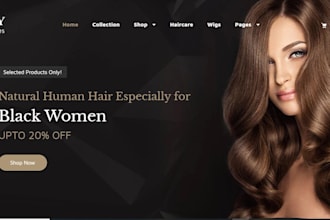 build sleek hair extension hair extension ecommerce shopify store