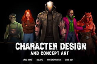 draw character design, concept art, illustration, dnd