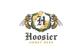 design spotless clean honey bee business logo
