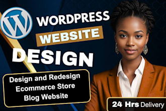 design wordpress website on hostinger, godaddy, bluehost woocommerces website