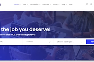 create job portal job board website like indeed, linkedin recruitment website