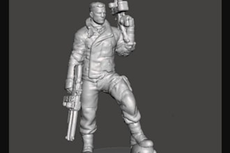 sculpt 3d tabletop warhammer, toy figure, dnd miniature,cosplay prop,3d figurine