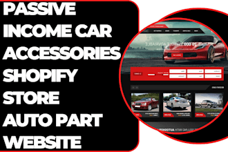 design 7figure car accessories shopify store motorcycle store auto part website