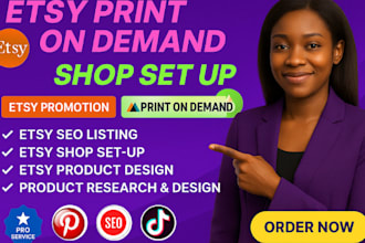 set up etsy shop etsy digital products etsy SEO etsy pod