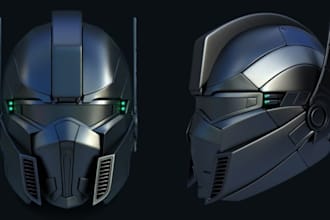sculpt 3d helmet 3d mask 3d cosplay 3d armor for 3d printing