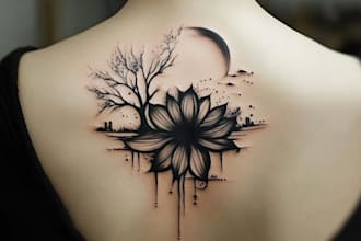 draw tattoo design minimalist tattoo custom tattoo design