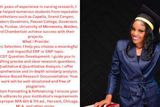 complete quality evidence based practice bsn,msn pmhnp dnp projects
