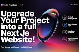 upgrade lovable project to web app with nextjs, supabase, and oauth integration