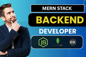 be your node js, express js, mongodb backend developer