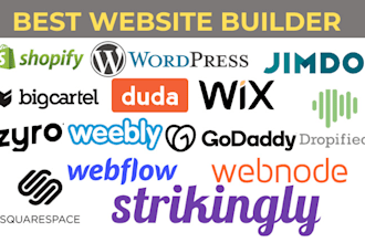 design wix website squarespace duda jimdo weebly zoho godaddy webnode design