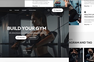 design a professional website for your personal training fitness gym sports yoga