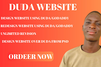 build you a website using duda builder,duda website
