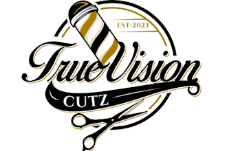 create luxury barber shop logo design