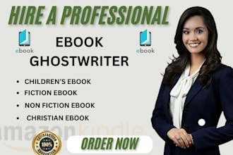 be your ghost book writer ghostwriting your fiction ebook as a book ebook writer