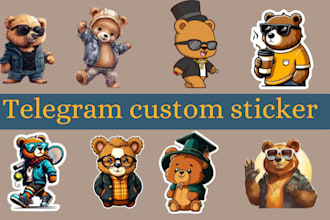 create telegram crypto sticker