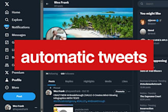 create automated twitter, tiktok, reddit api bot, tweets bot