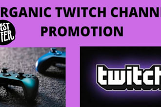 do organic twitch promotion to bring real followers, live viewers