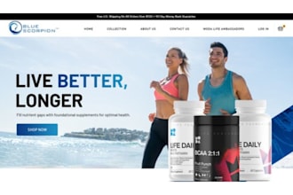 build private label supplement store  health and fitness store ecommerce website