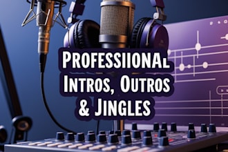 professional jingles, intros, and outros for podcasts, TV, youtube, commercials