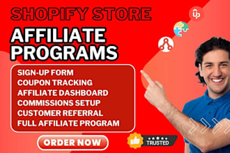 setup shopify store affiliate program shopify uppromote goaffpro affiliatewp