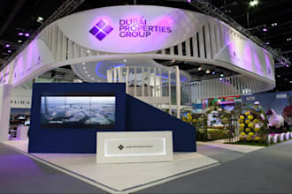 do trade show booth, backdrop, exhibition, retractable roller banner design