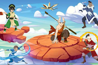 design professional game card and game assets for your kids