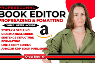 be amazon KDP ebook writer book self help manuscript edit my book line copybrand