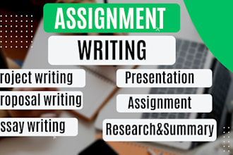 write assignment work, project work for college and universities