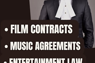 draft or review standard music, and entertainment contracts agreements