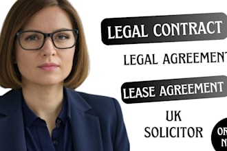 be your UK solicitor for legal agreement, legal contract, lease agreement