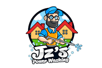 design colorful pressure washing business logo